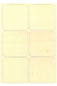 A4 Sheet + Mat Natural Sardboard With 6 Precutted Square Coasters, Printable On 2 Sides. 