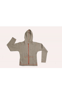 Felpa Donna Con Zip E Cappuccio