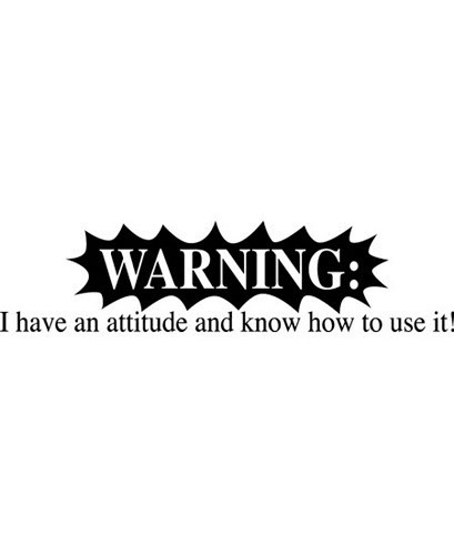 TRANSFER WARNING: ATTITUDE/WHITE