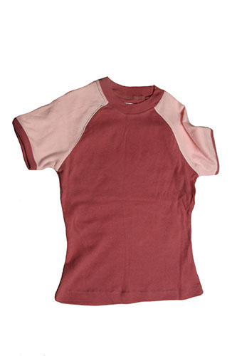 T-SH M/C DONNA RAGL.CIPOLLA-ROSA
