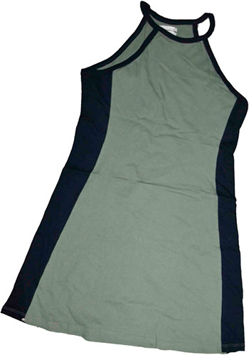 Vestito Jersey Nero/Beige TG.S