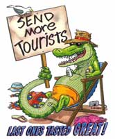 SEND MORE TOURISTS… CROCODILYOUTH SIZE