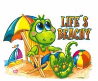 TRANSFER IGUANA LIZARD LIFE’S BEACHY
