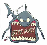 TRANSFER BITE ME SHARK