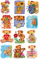 M.IMAGE 24UP PAPER BEARS