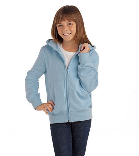 FELPA BAMBINO CON ZIP E CAPPUCCIO