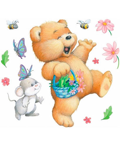 TRANSFER BEAR CUB & BASKET