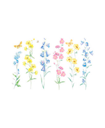 TRANSFER FLORAL STRIPE I