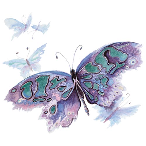TRANSFER WATERCOLOR BUTTERFLY