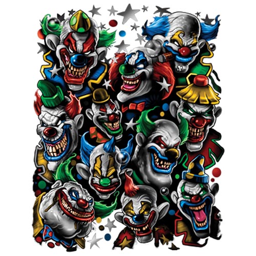 TRANSFER COLORED CLOWNS I