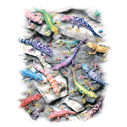 TRANSFER COLORFUL GECKOS 10,5X14,5