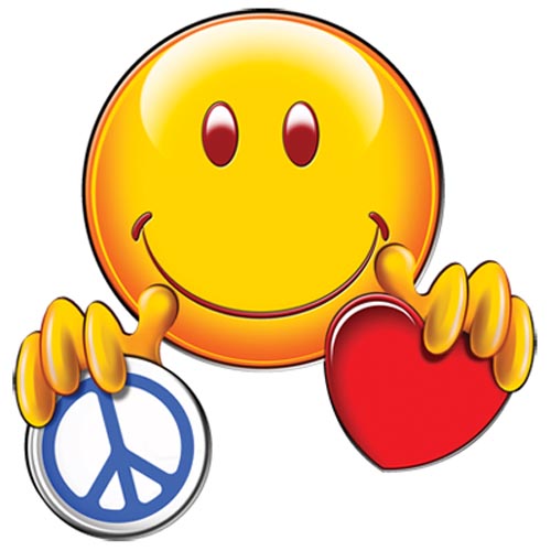 TRANSFER SMILEY FACE – PEACE & LOVE