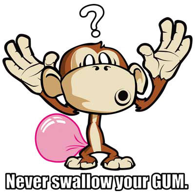 TRANSFER NEVER SWALLOW YOUR GUM