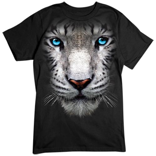 TRANSFER WHITE TIGER FACE (DARKS ONLY)