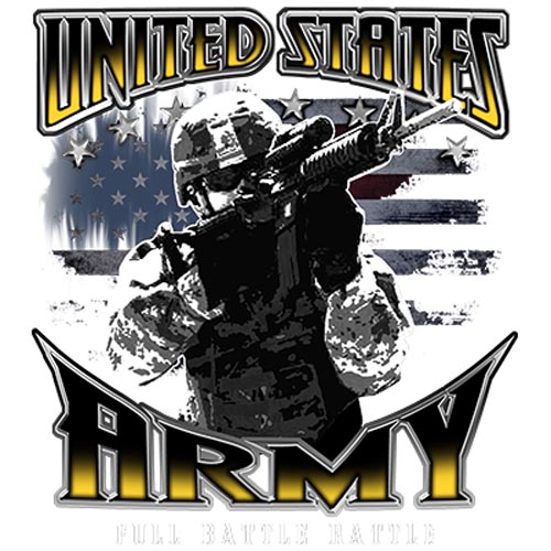 TRANSFER US ARMY FULL BATTLE RATTLE W/CREST
