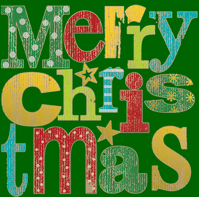 TRANSFER MERRY CHRISTMAS KRAFT