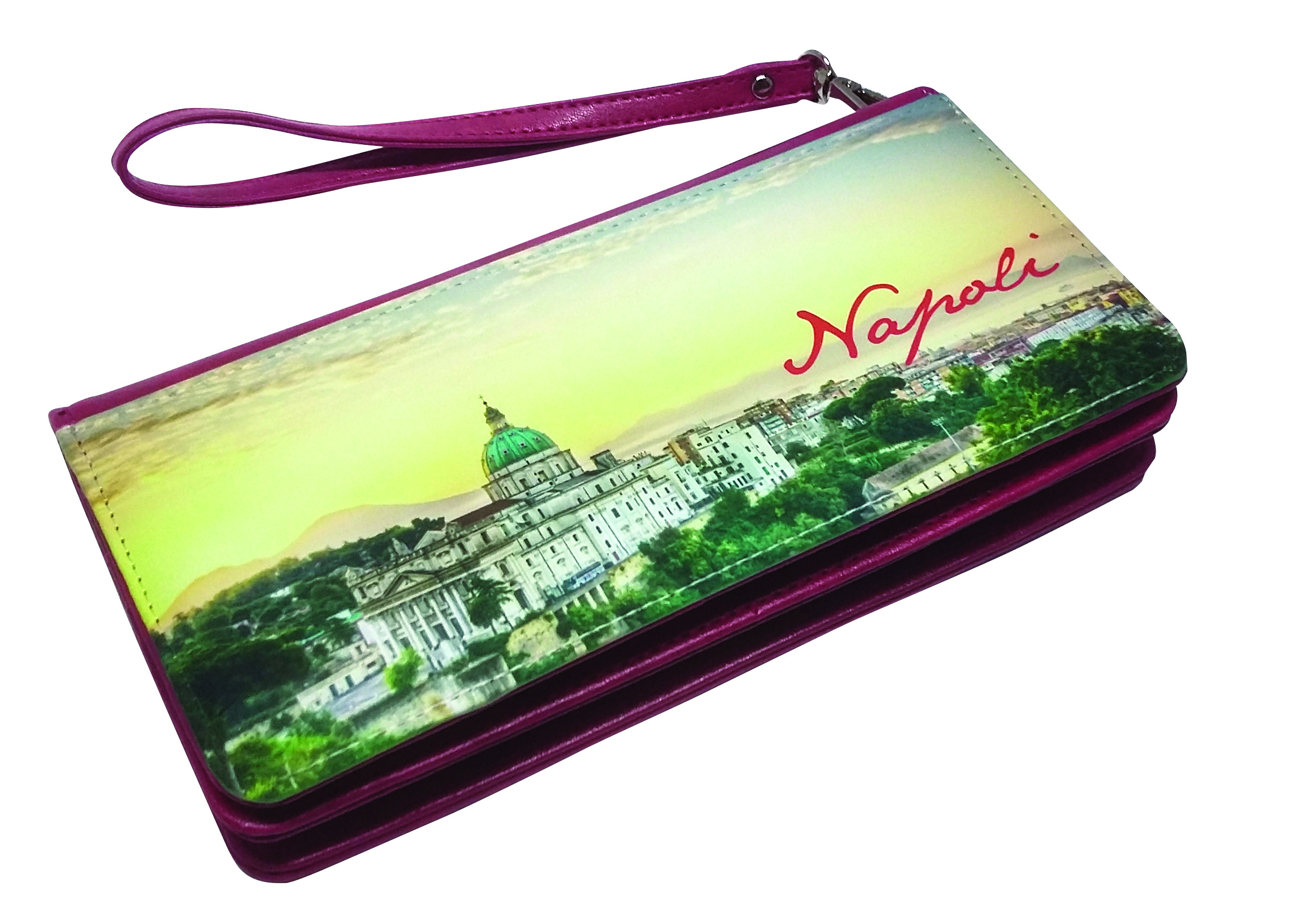 Pochette in similpelle con pattina stampabile