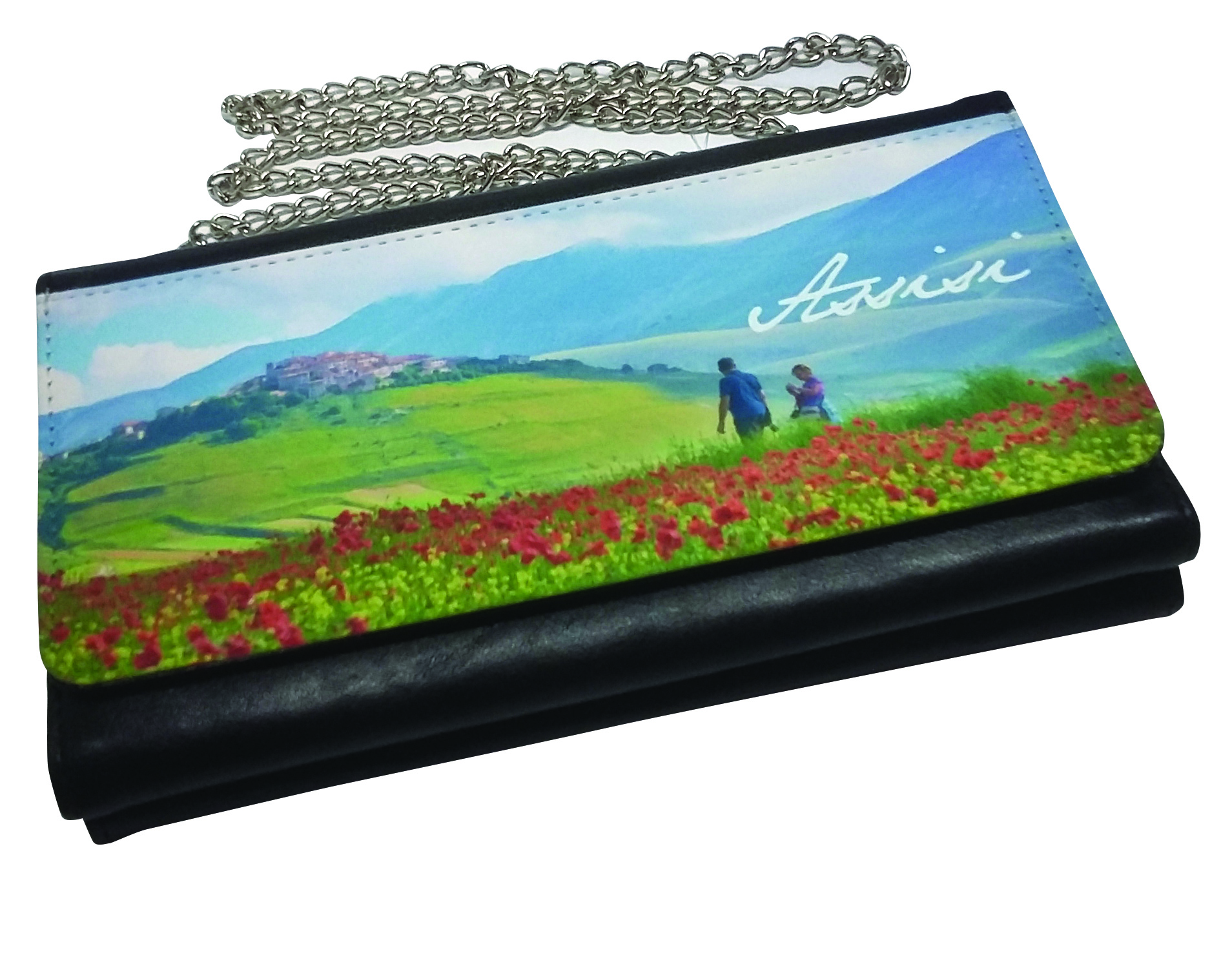 Borsa da spalla 2in1 similpelle pattina stampabile