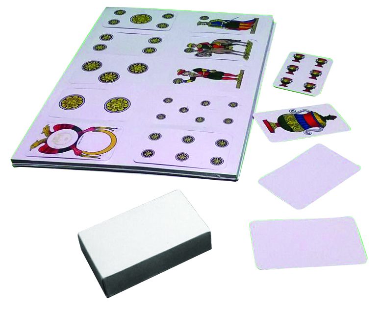 Mazzo carte napoletane(4 fogli A4/ 10 carte xfogl)