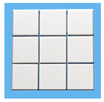 Mattonella ceramica matta per sublim. 97x97x5mm