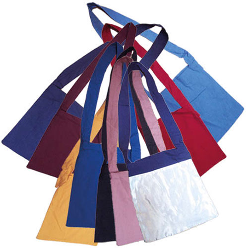 TRACOLLA COTONE 28.5x31cm CON PATCH IN RASO