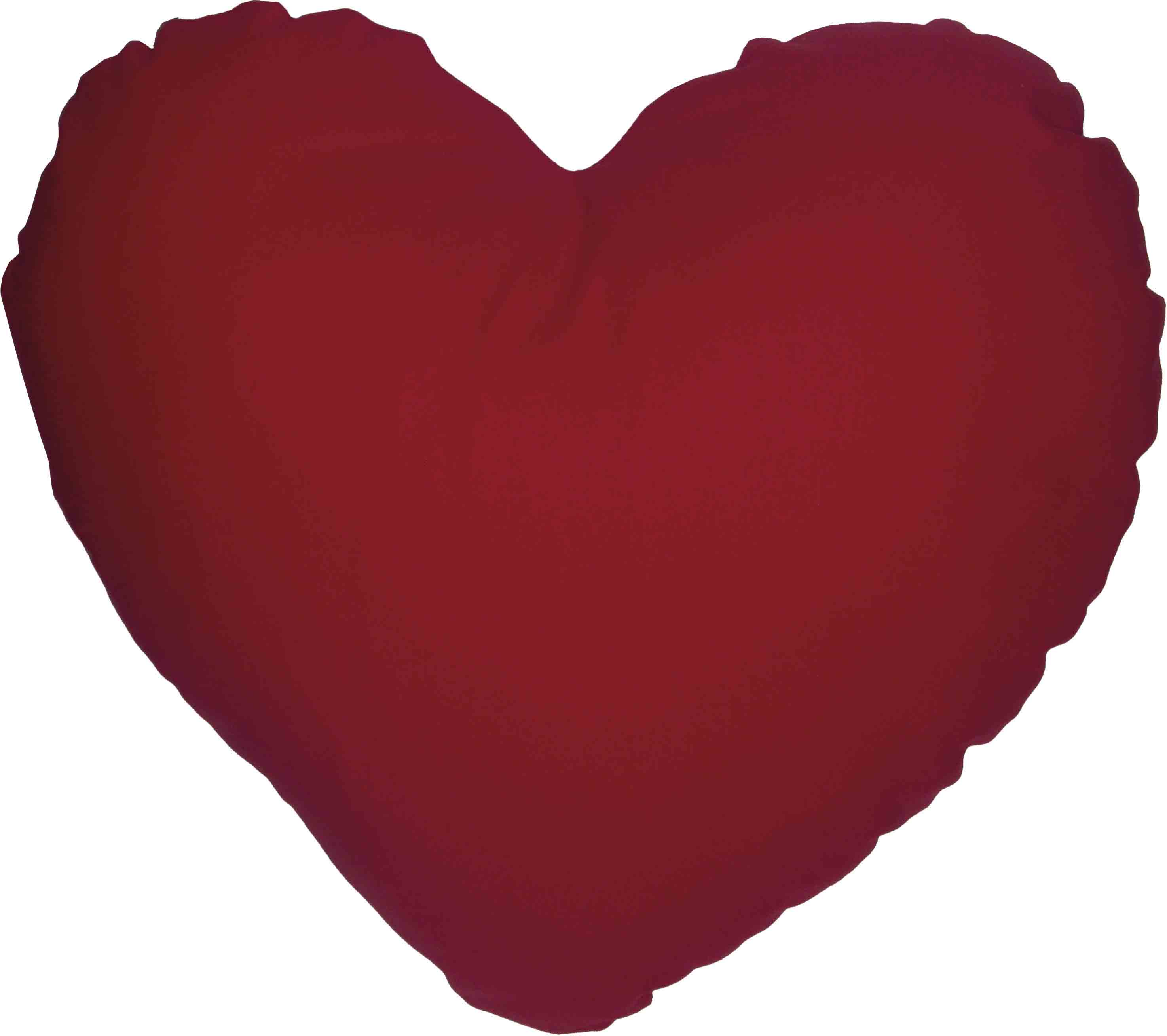 Federa cuore tinta unita cotone 65x55
