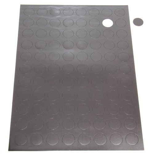 Foglio magnetico 36 adesivi tondi pretagliati Ø 22