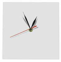 Orologio HDF quadrato bordi dritti (spessore 6mm)