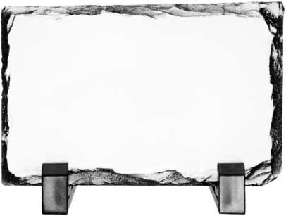Pietra ardesia con piedini rettangolare 20x30