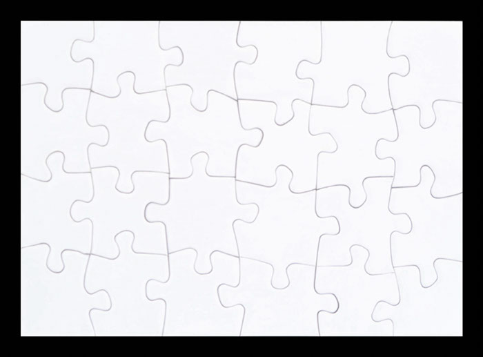 Puzzle in cartone rettangolare 60x80 24 tes.
