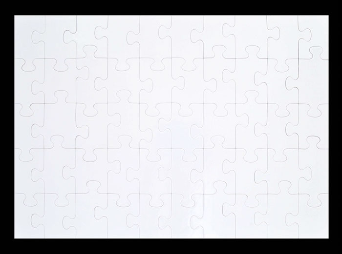 Puzzle in cartone rettangolare 285×400 50 tes.