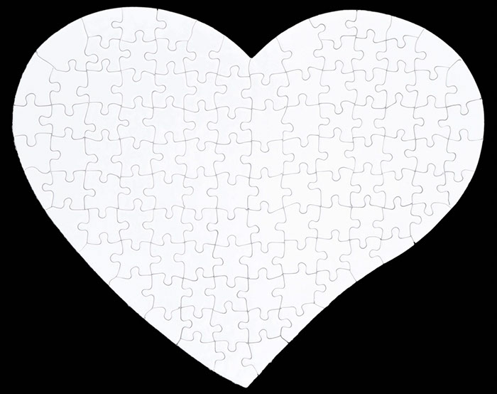 Puzzle Magnetico cuore 285×355 105 tes.