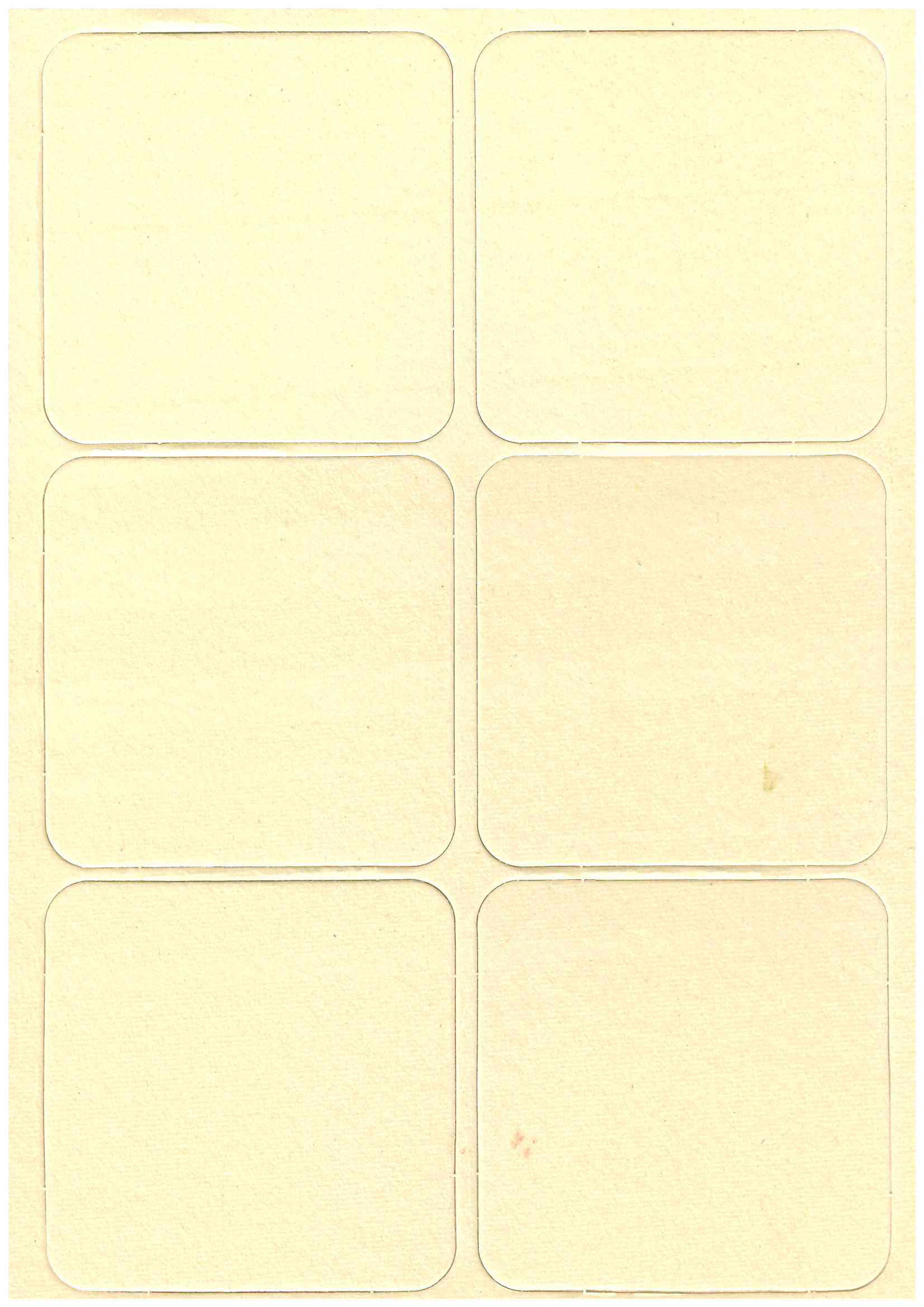 Foglio A4 cart nat mat con 6 sottob quad (spes. 1)