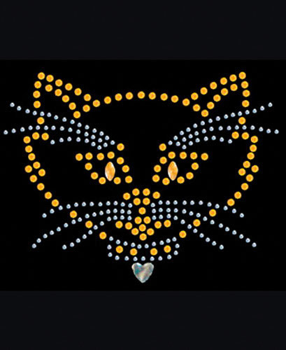 TRANSFER BORCHIE CAT FACE-4.5 X 4