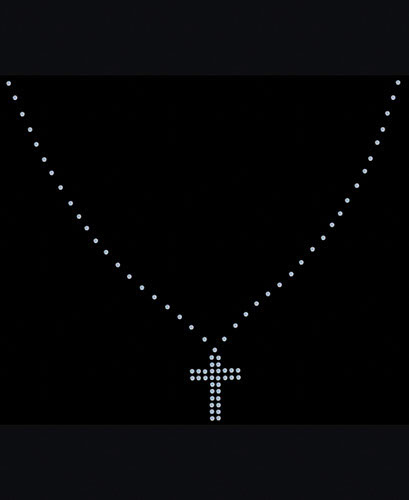 TRANSFER BORCHIE CRUCIFIX NECKLINE-10×10