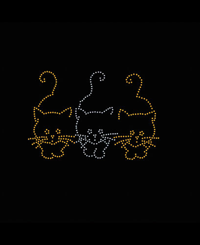 TRANSFER BORCHIE THREE CATS 7.25 X 4.75