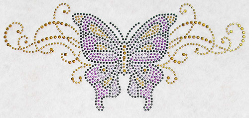 TRANSFER BUTTERFLAY FILIGREE