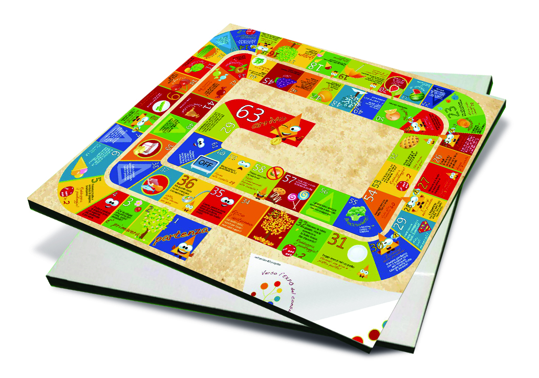 Tabellone HDF gioco da tavolo subli 2 lati 39x39x6