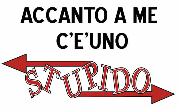 FOGLIO TRANSFER STUPIDO NERO