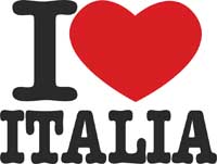 FOGLIO TRANSFER I LOVE ITALIA NERO GRANDE