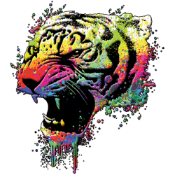 TRANSFER TECHNICOLOR TIGER – NEON PUFF