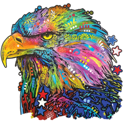 TRANSFER PHSYCHEDELIC BALD EAGLE – NEON PUFF