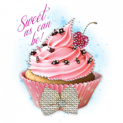 TRANSFER COMBINATO CUPCAKES RHINESTONES