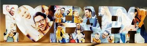 PANNELLO FOTOG. MDF SUBLIM. SCRITTA I LOVE PAPA’