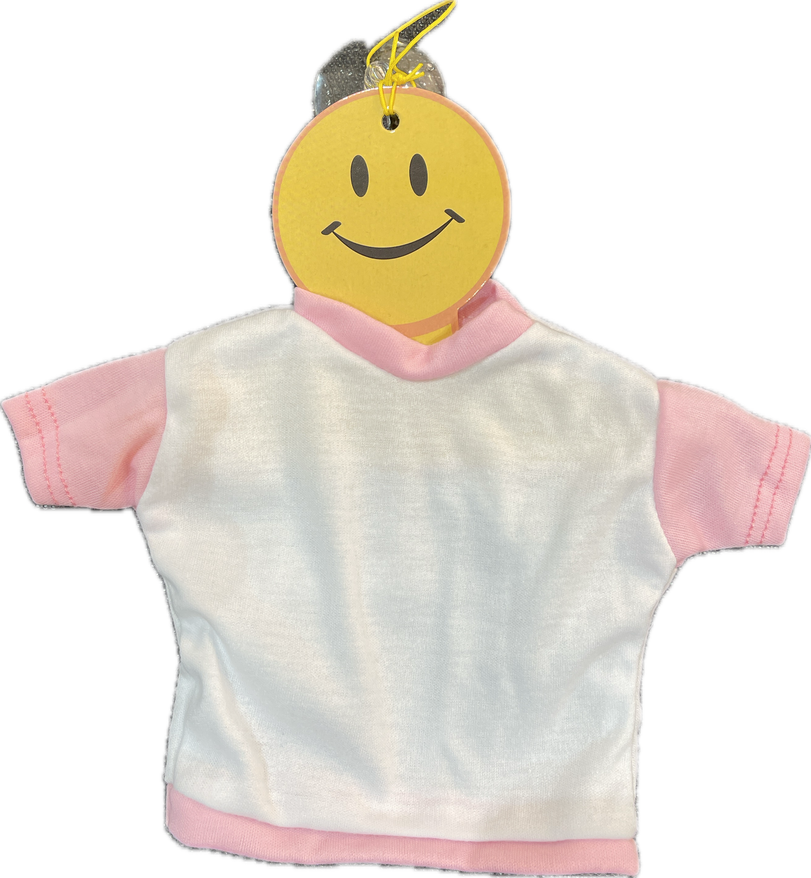 Mini t-shirt poliestere con maniche bordi colorati