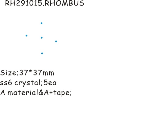 TRANSFER RHOMBUS-SS6 CRY- GRADE A – S/T