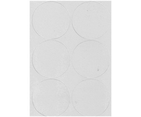 Foglio A4 cartone 6 sottobicchieri tondi (spes. 2)