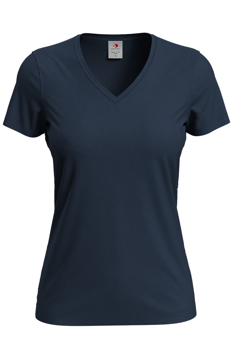 T-SHIRT M/C CLASSIC SCOLLO A V DONNA
