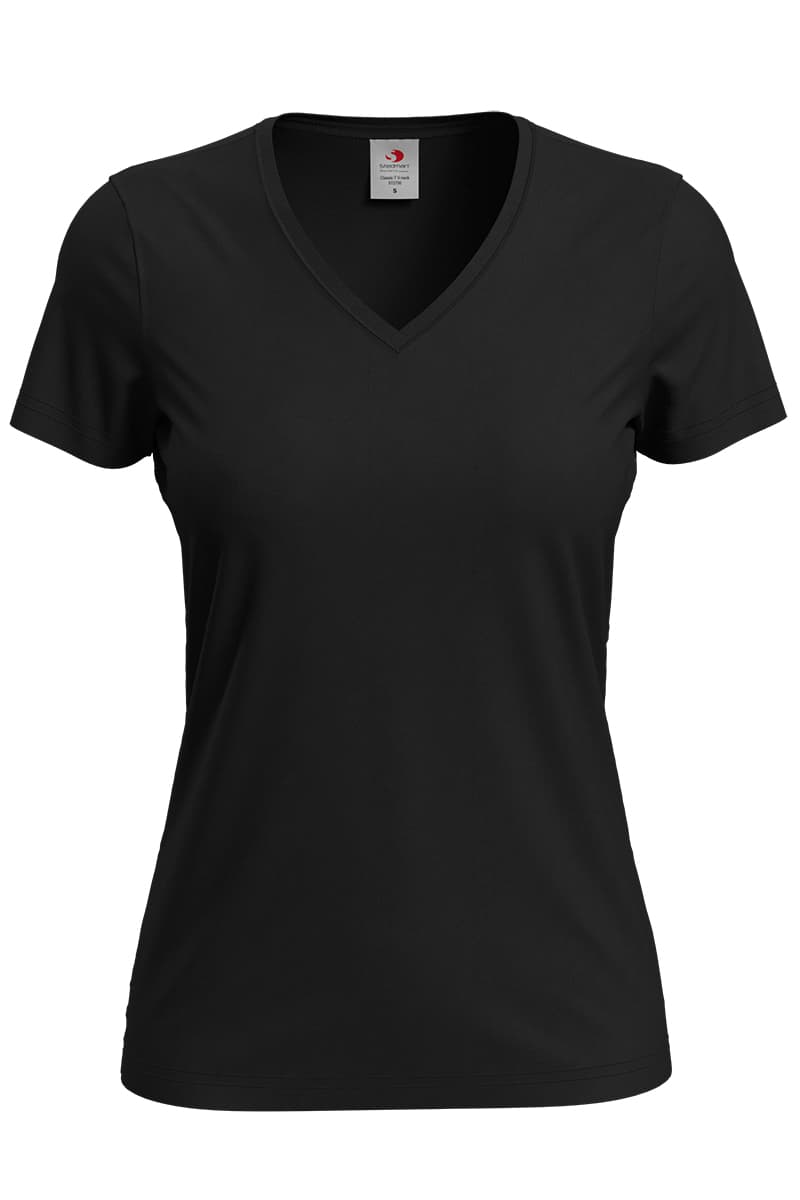 T-SHIRT M/C CLASSIC SCOLLO A V DONNA