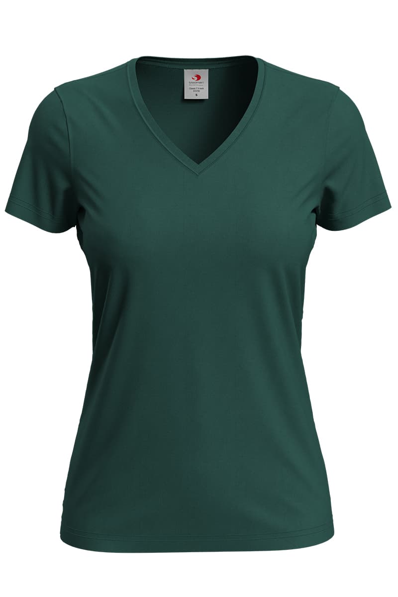 T-SHIRT M/C CLASSIC SCOLLO A V DONNA